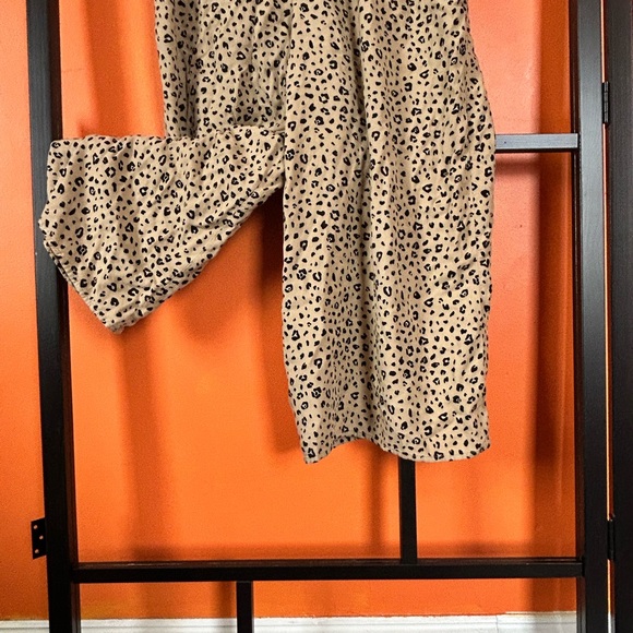 Sunday Best Animal Print Culotte Pants in Tan and Black - Picture 4 of 5